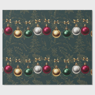 Schöner Weihnachtsbaumkugel-Schmuck  Geschenkpapier