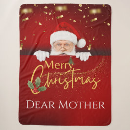 Schöner Weihnachtsmann Frohe Weihnachten Benutzerd Sherpadecke