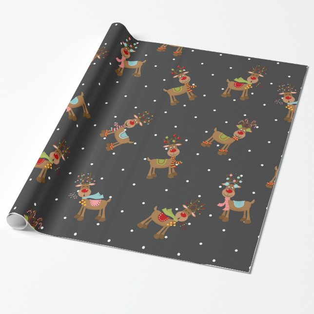 Schöner Weihnachtsmann Geschenkpapier (Ungerollt)