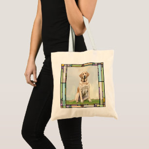 Schöner weißer Labrador Hund Tragetasche