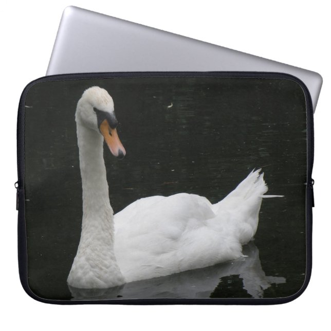 Schöner weißer Schlauch Laptopschutzhülle (Vorderseite)
