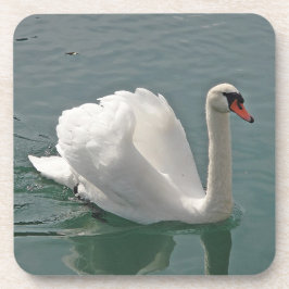 Schöner weißer Schwan Getränkeuntersetzer