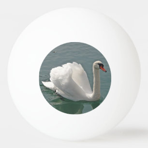 Schöner weißer Schwan Tischtennisball
