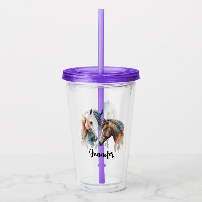 Schöner Western Boho Style Acryltrinkbecher (Vorderseite)