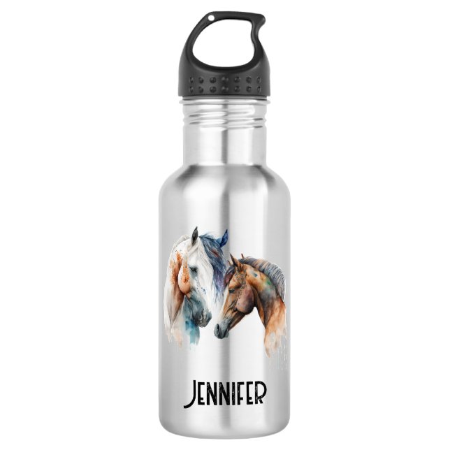 Schöner Western Boho Style Edelstahlflasche (Vorderseite)