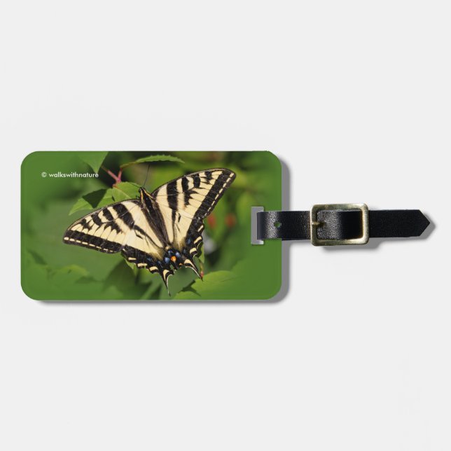 Schöner Western Tiger Frack Butterfly Gepäckanhänger (Vorderseite horizontal)