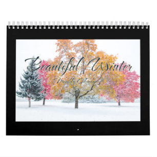 Schöner Winter-Monatsplaner von Tom Minutolo Kalender