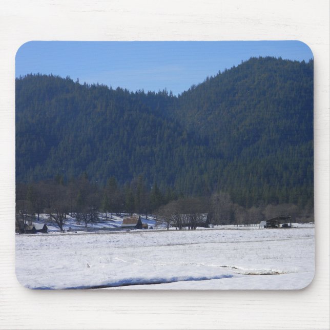 Schöner winterlicher Tag.. Mousepad (Vorne)