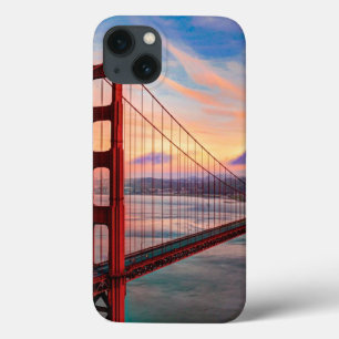 Schöner Wintersonnenuntergang bei Golden gate Case-Mate iPhone Hülle