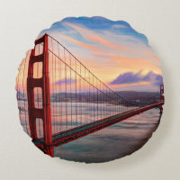 Schöner Wintersonnenuntergang bei Golden gate