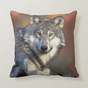 Schöner Wolf Kissen