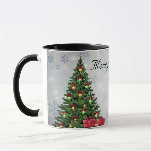 Schöner, wunderschöner, Funkelnd Pinienwald Tasse (Links)