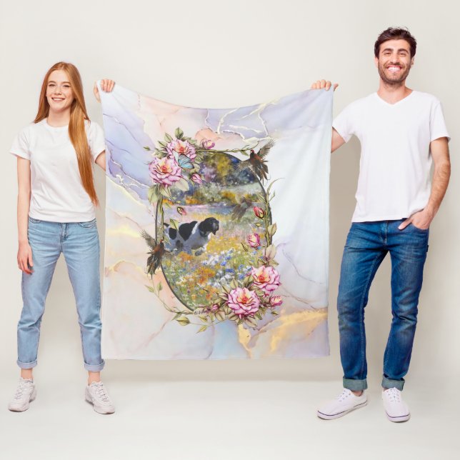 Schöner Zeiger mit Fasan Fleecedecke (Beispiel)