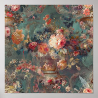 Schöner Zeitraum Rokoko Floral