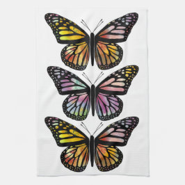Schönes 3-Butterfly-Farbmuster Geschirrtuch