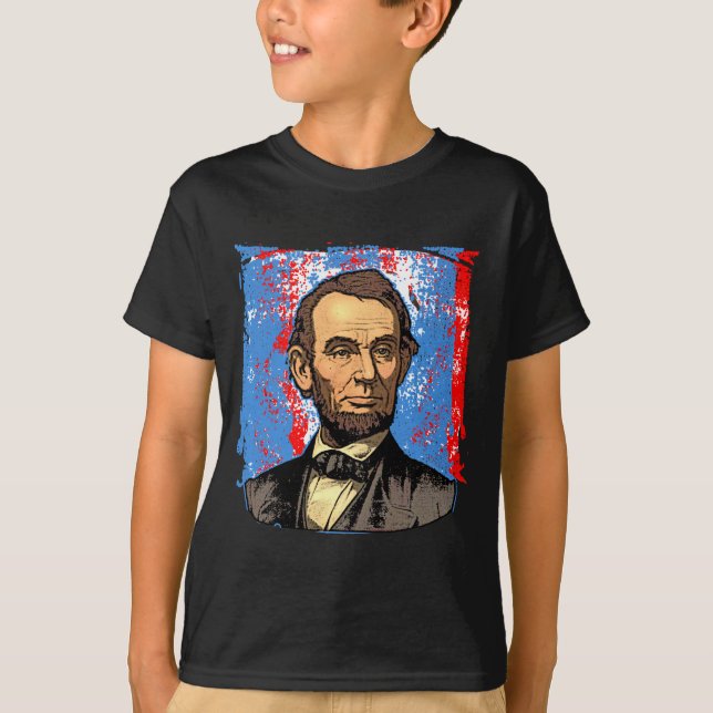 Schönes Abraham Lincoln-Porträt T-Shirt (Vorderseite)
