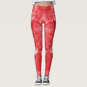 Schönes Abstraction Red Leggings