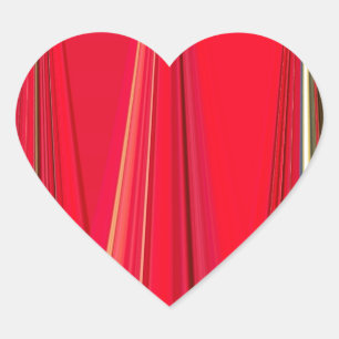 Schönes Abstraktes Design der Roten Textur Herz-Aufkleber
