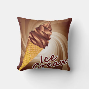 Schönes, Abstraktes Eiscreme Kronenkissen Kissen K