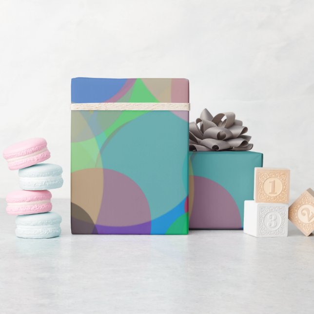 Schönes Abstraktes Farbenspiel Geschenkpapier (Babyparty)