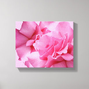 Schönes abstraktes hübsch rosa Rosa Moderne Blüte Leinwanddruck