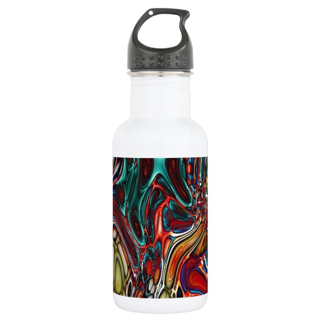 Schönes Abstraktes Muster Trinkflasche (Vorderseite)