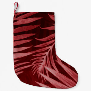 Schönes abstraktes Rosa und rote Blume auf b Kleiner Weihnachtsstrumpf