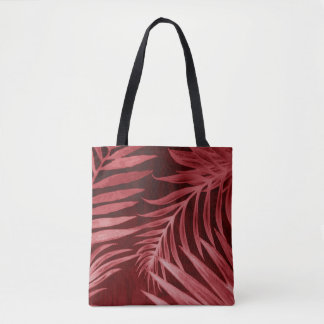 Schönes abstraktes Rosa und rote Blume auf b Tasche
