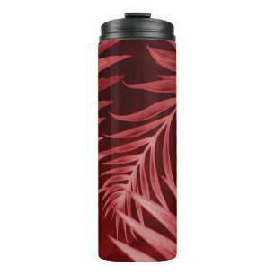 Schönes abstraktes Rosa und rote Blume auf b Thermosbecher