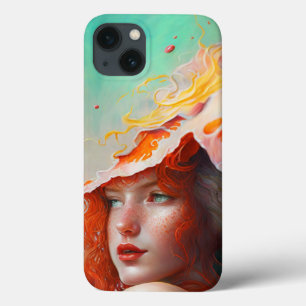 Schönes Abstraktes RothaargingGirl Case-Mate iPhone Hülle