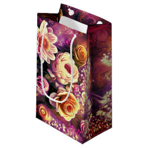 Schönes Acryl-Blume Muster Kleine Geschenktüte