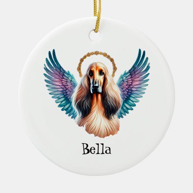 Schönes afghanisches Dog-Memorial Keramik Ornament (Vorne)