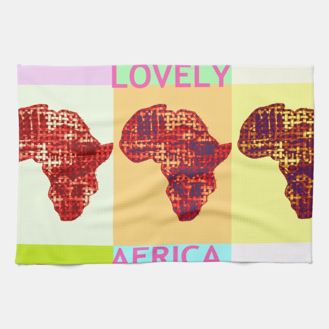 SCHÖNES AFRIKA GESCHIRRTUCH (Horizontal)