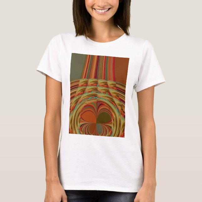 Schönes afrikanisches traditionelles Golden Brown  T-Shirt (Vorderseite)