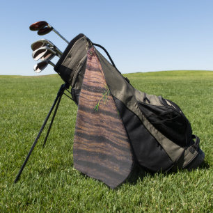 schönes altes Holz Golfhandtuch