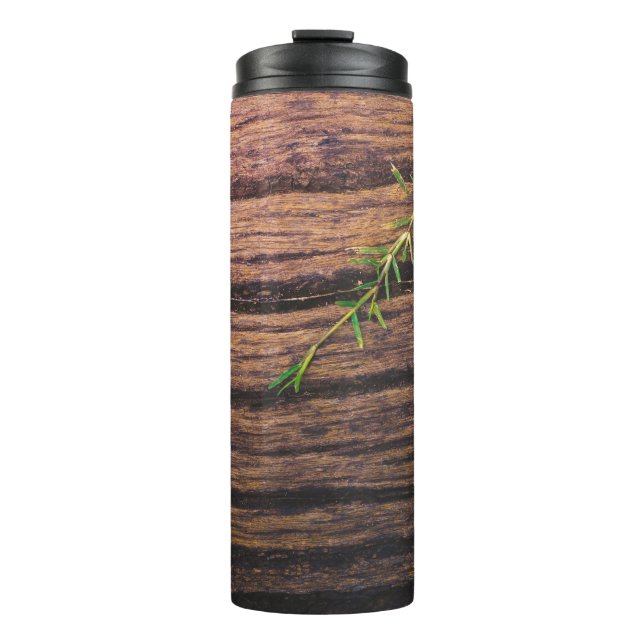 schönes altes Holz Thermosbecher (Vorderseite)