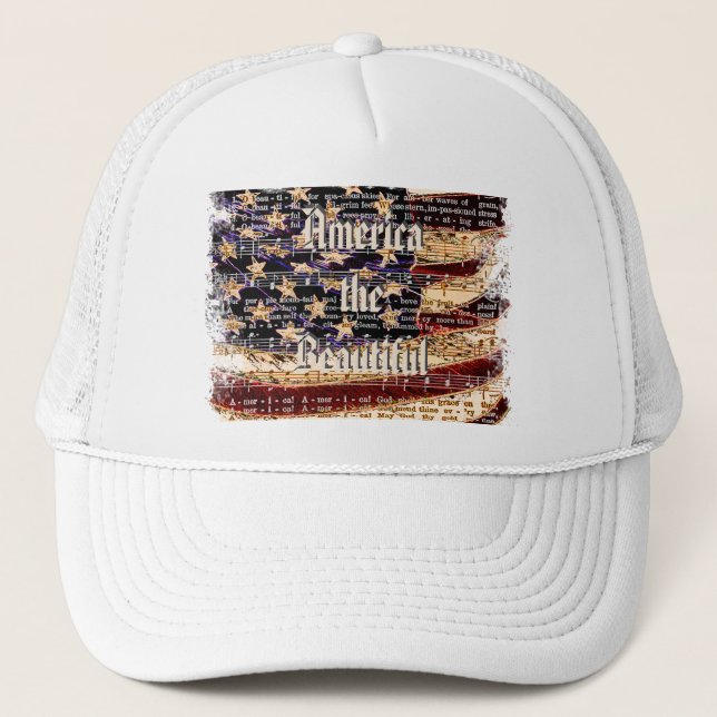 Schönes Amerika - WW Patriotic Hat Truckerkappe (Vorderseite)