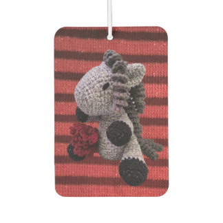 Schönes Amigurumi Crochet Horse Autolufterfrischer