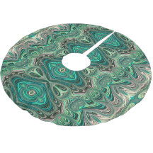 Schönes Aquamarines Art Deco Fraktal Abstrakt
