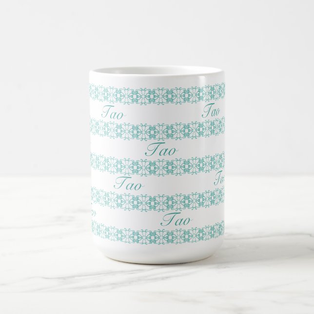 Schönes Aquamarines Muster für Tao Geometric Kaffeetasse (Mittel)