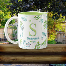 Schönes Aquarell-Blumengarten-Personalized