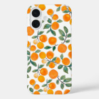 Schönes Aquarell-Orangen-Zitrus-Botanik-Muster