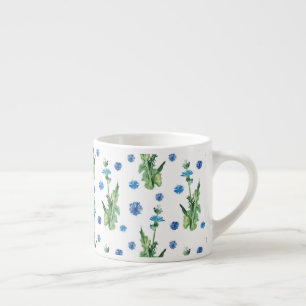 Schönes Aquarellblumenmuster Espressotasse
