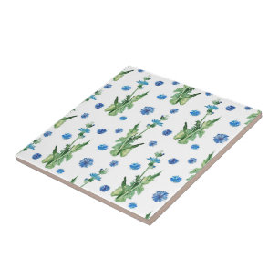 Schönes Aquarellblumenmuster Fliese