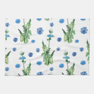 Schönes Aquarellblumenmuster Geschirrtuch