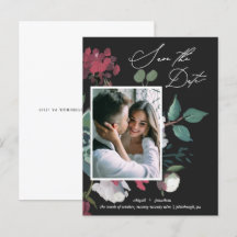Schönes Aquarellschwarz Save the Date