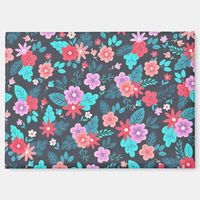 Schönes Arrangement Ditsy Floral Pattern-56576 Magnet (Vorderseite)