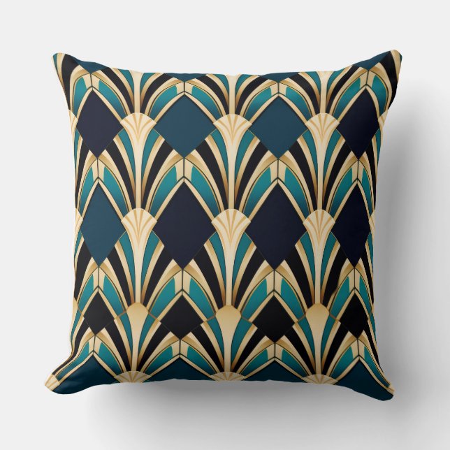 Schönes Art Deco Design Kissen. Kissen (Vorderseite)