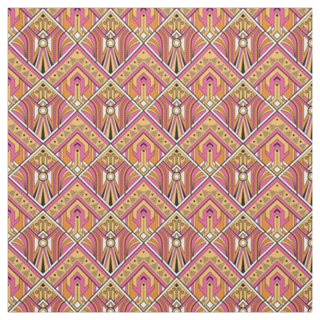 Schönes Art Deco Inspiriertes Gewebe Stoff (Muster)
