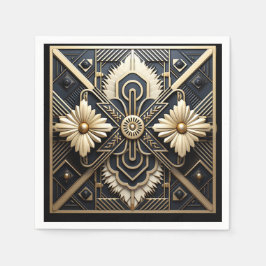 Schönes Art Deco Ivory Serviette